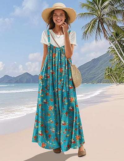 Pantalon à bretelles décontracté