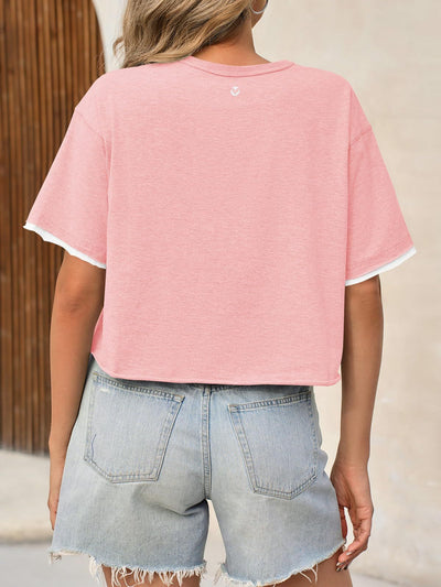 Women's Casual Crop Tee