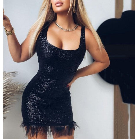 Sling Sequin Dress