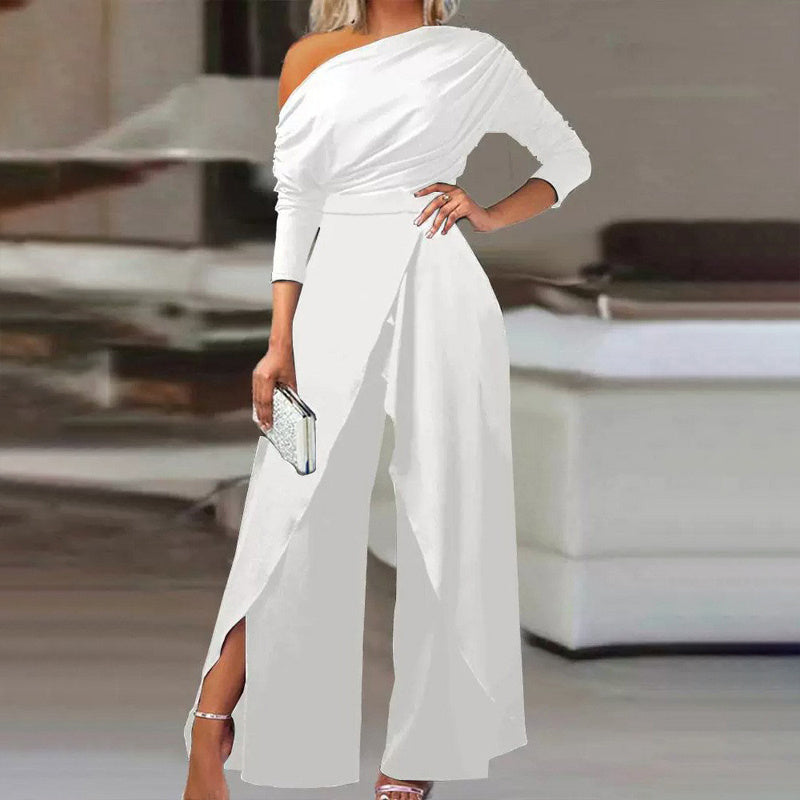 Party Pleated Waist Jumpsuit