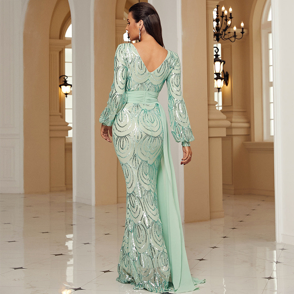 Robe élégante à paillettes