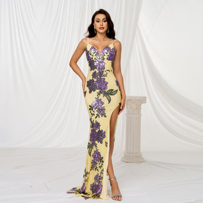 Women's Sparkly Sheath Evening Dress - Shé Hauté