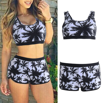 Coconut palm sports bikini - Shé Hauté