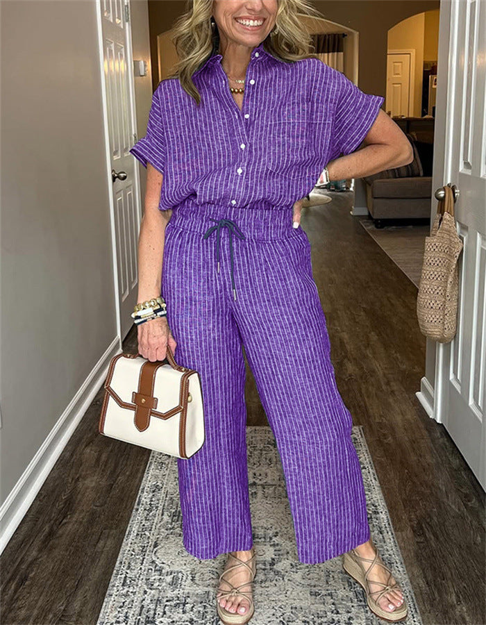 Striped Suit Set