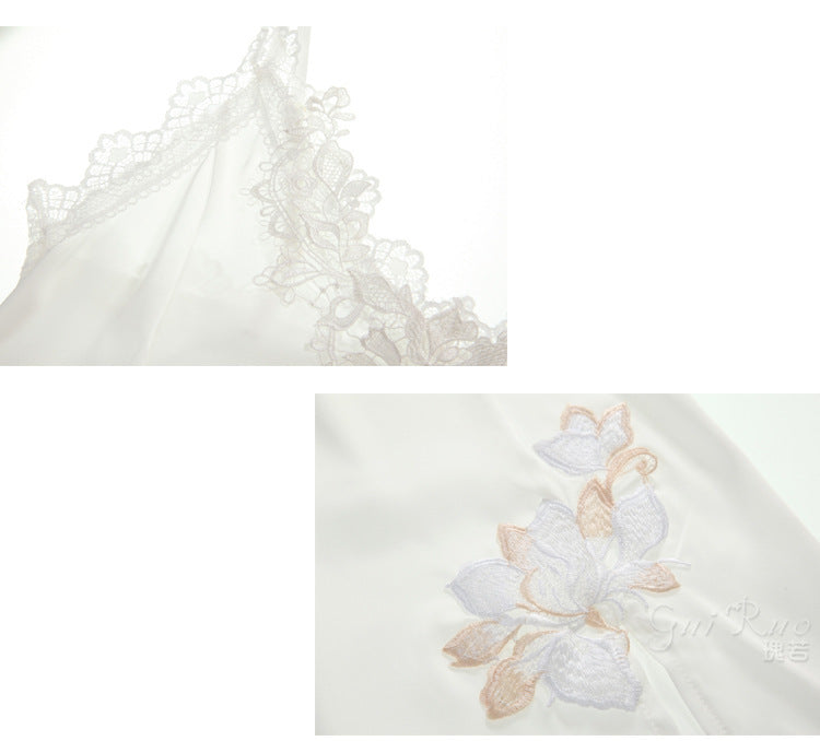 Faux Silk Lace Slip