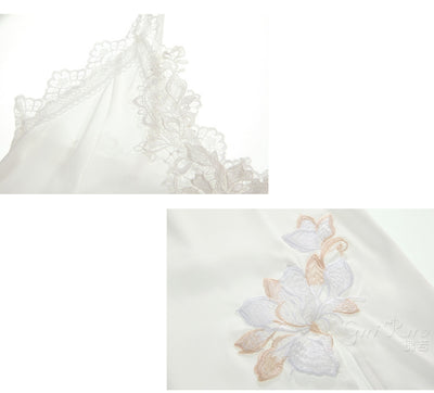 Faux Silk Lace Slip