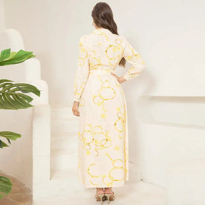Chic Lapel Dress Shé Hauté