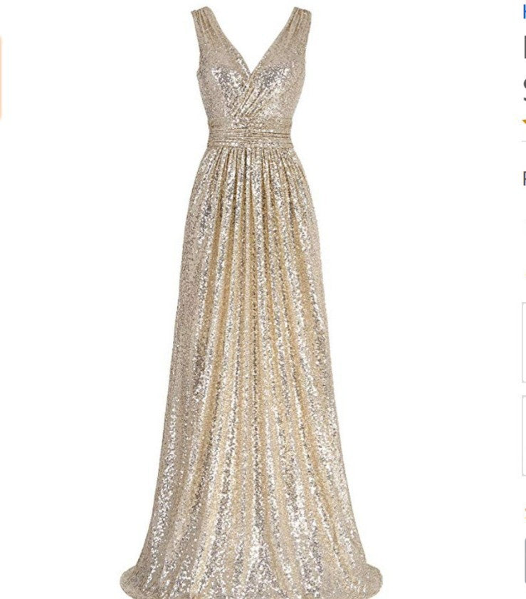 Robe à paillettes slim
