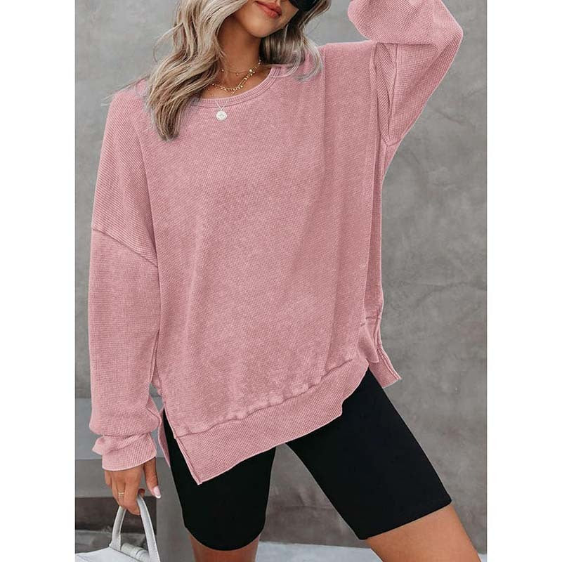 Women's Waffle Knit Sweatshirt