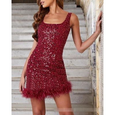 Sling Sequin Dress