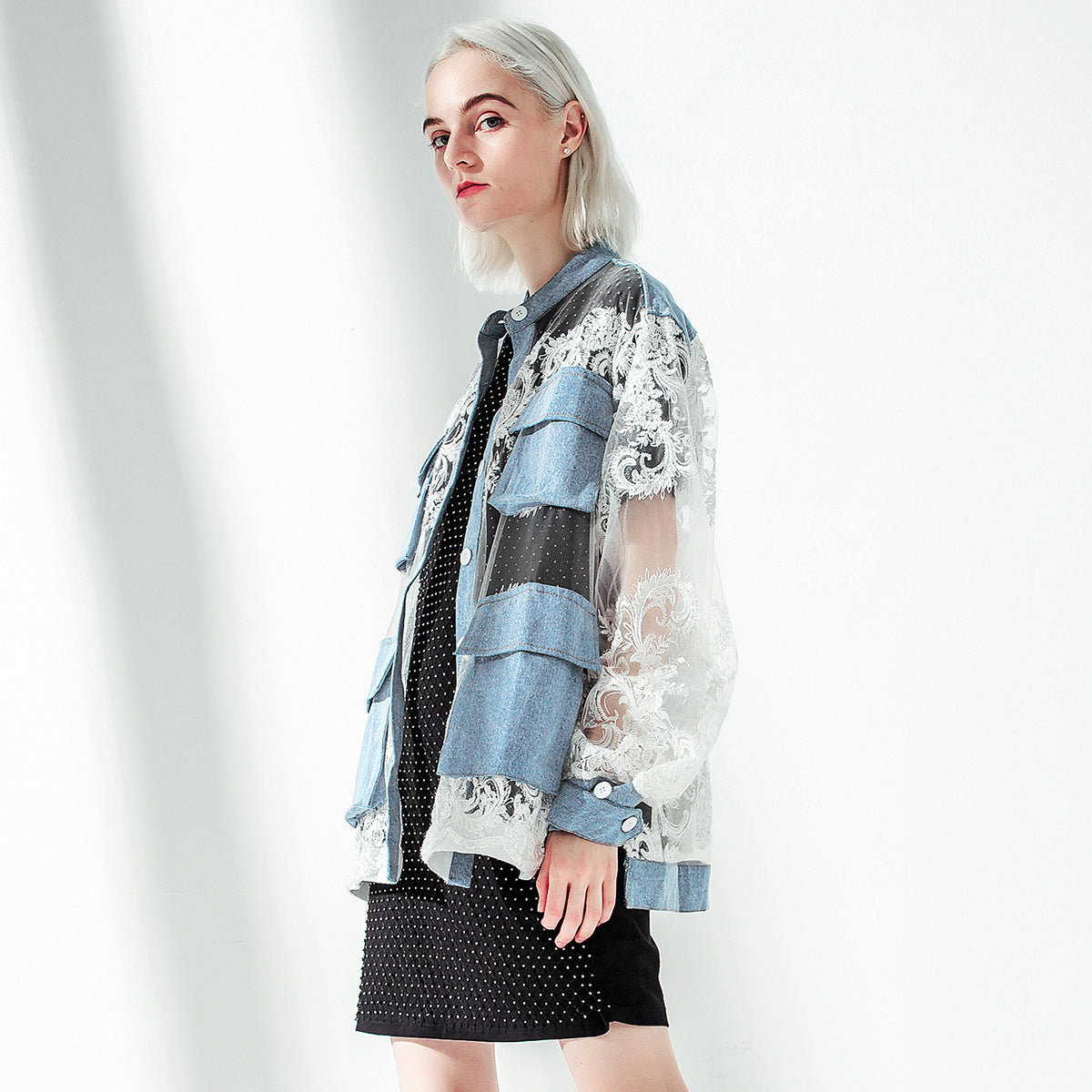 Blazer en jean ample
