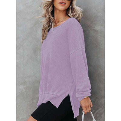 Women's Waffle Knit Sweatshirt