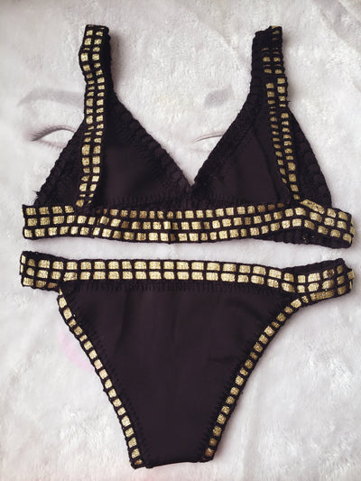 Hand-woven beach Bikini - Shé Hauté
