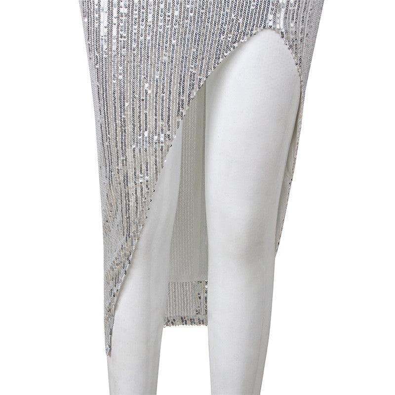 Sequin Strap Dress