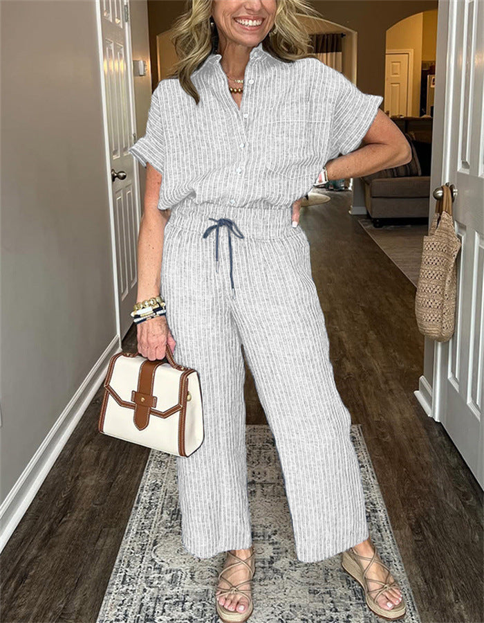 Striped Suit Set