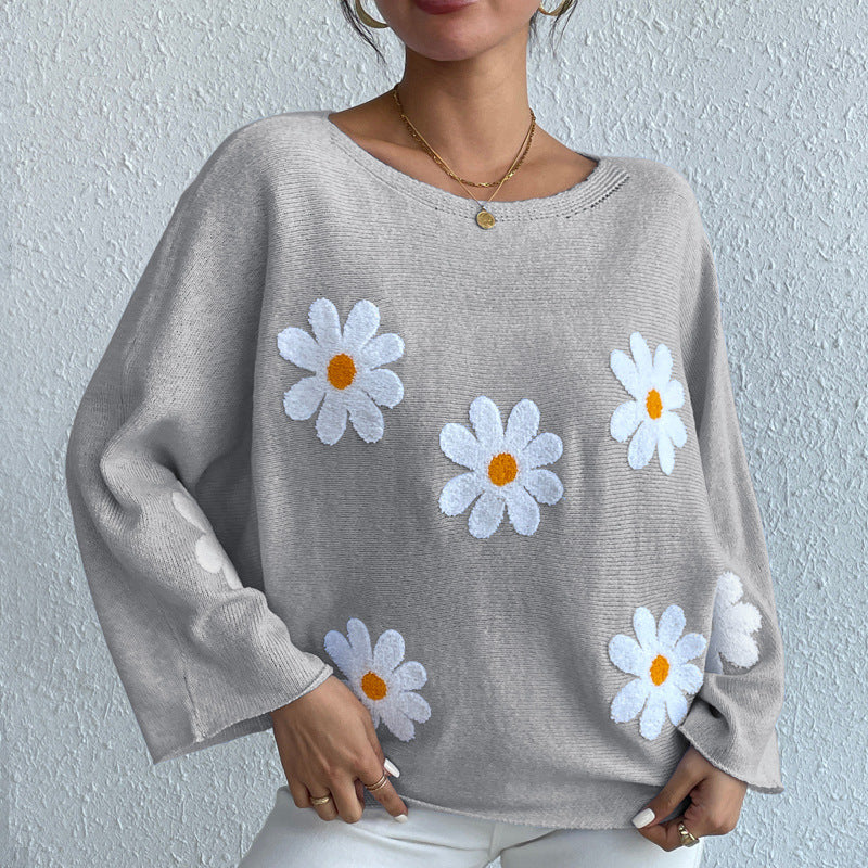 Pull fleuri tendance