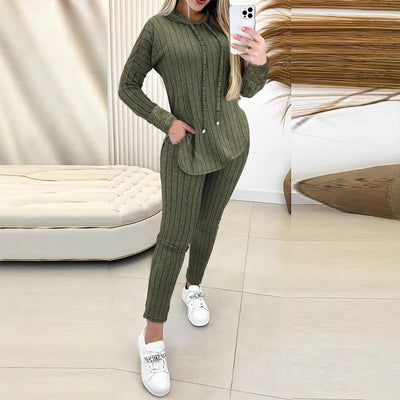 Ensemble haut et manteau confortable
