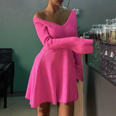 Robe à volants coupe ajustée