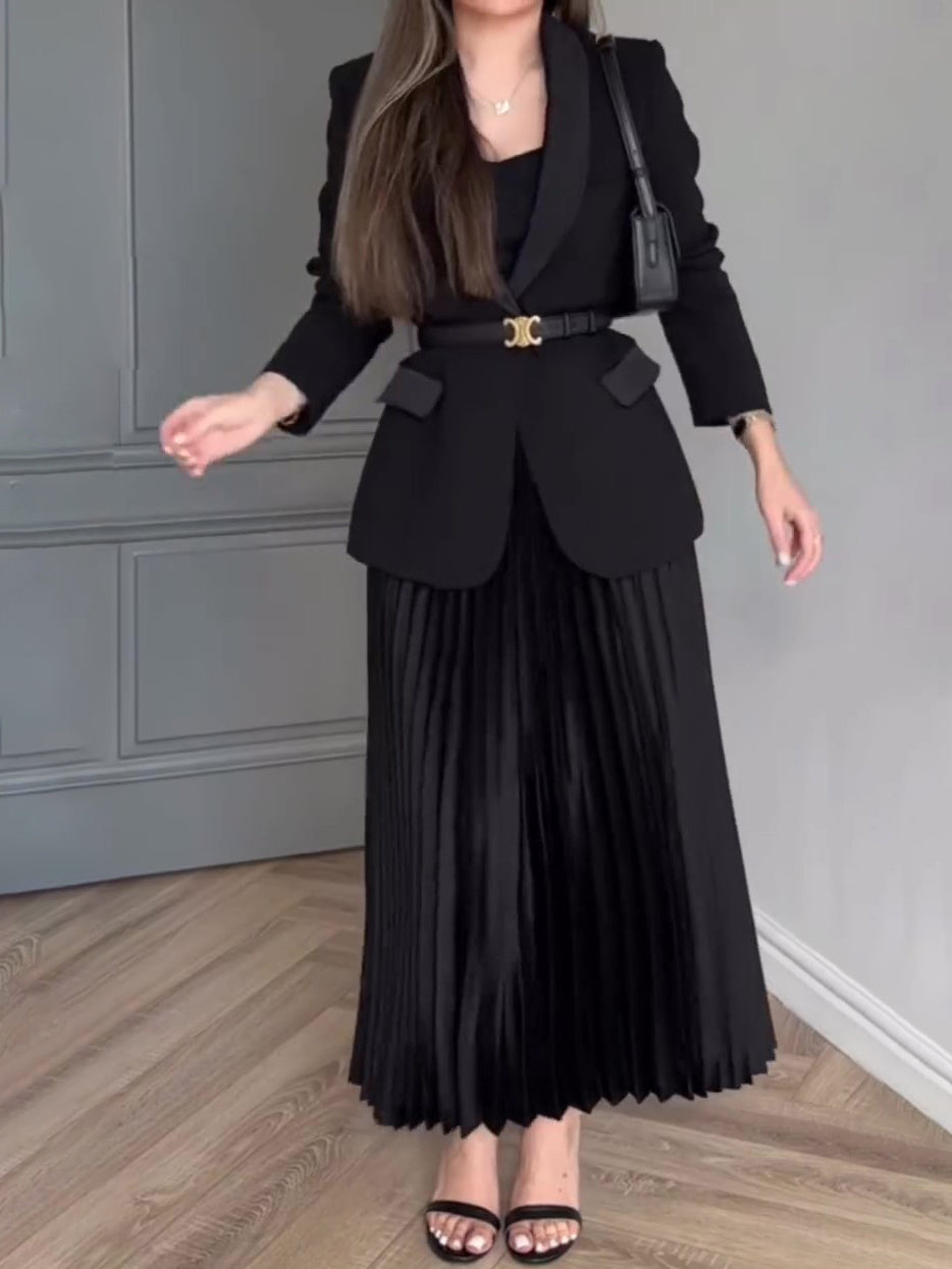 Ensemble de costume de couleur unie