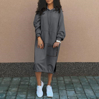 Hooded Long Sweatshirt