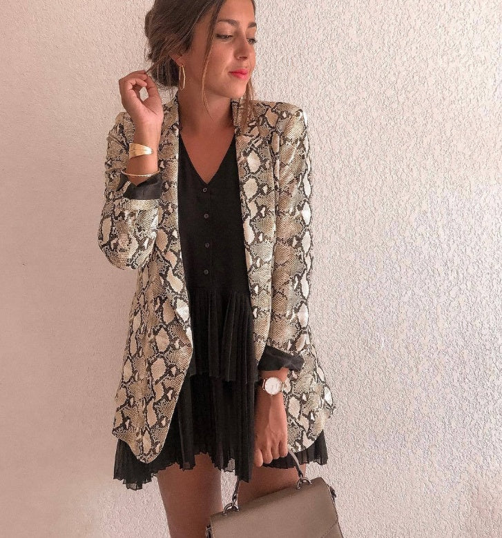 Blazer serpent audacieux