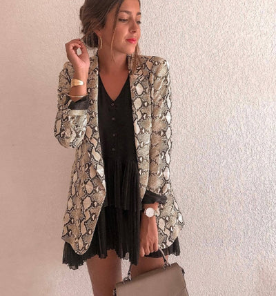 Blazer serpent audacieux