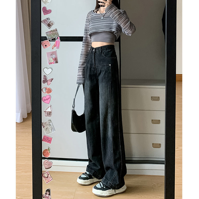 Wide-Leg High Waist Trousers - Shé Hauté