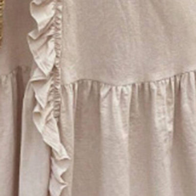 Ruffled V-Neck Maxi