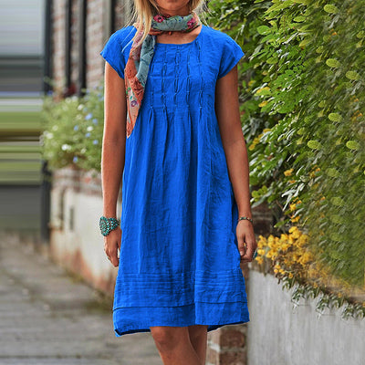 Solid Straight Dress