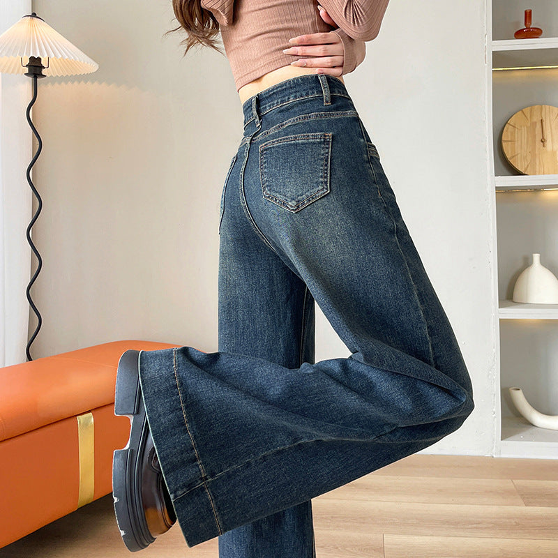 Women's Lazy Style Wide-Leg Denim - Shé Hauté