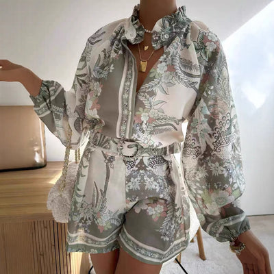 Printed Shorts Duo