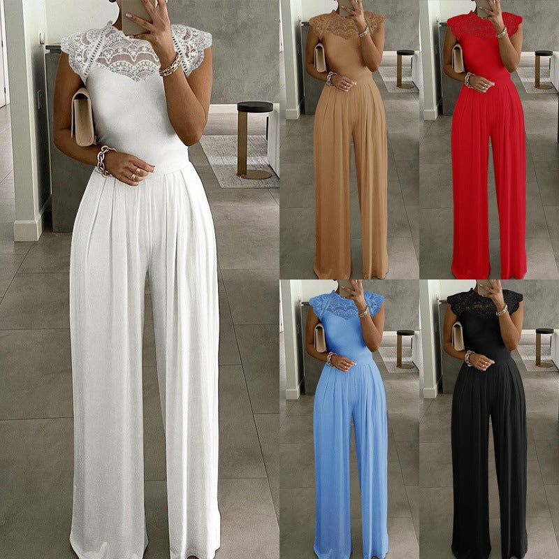 Fashion Round Neck Jumpsuit