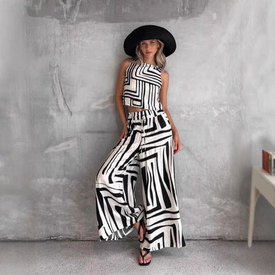 Loose Vest Pants Set