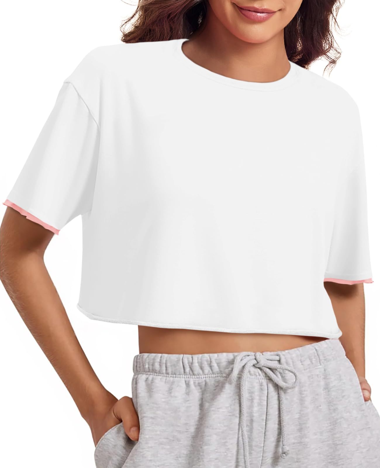 Women's Casual Crop Tee