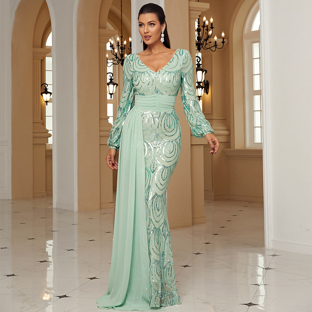 Robe élégante à paillettes