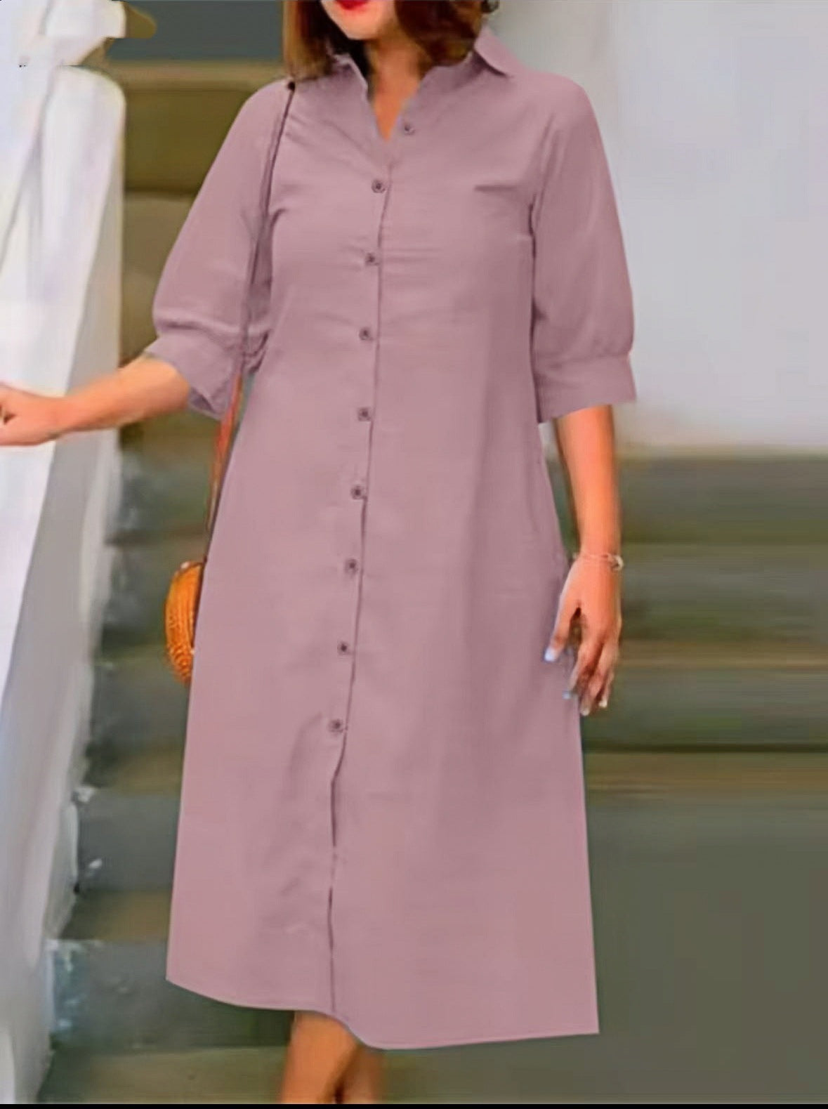 Robe chemise grande taille