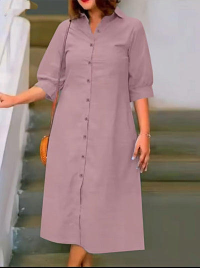 Robe chemise grande taille