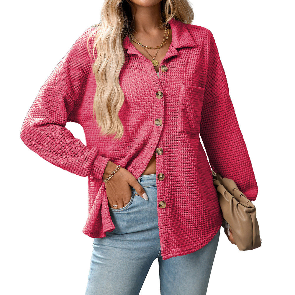 Chemise en tricot gaufré
