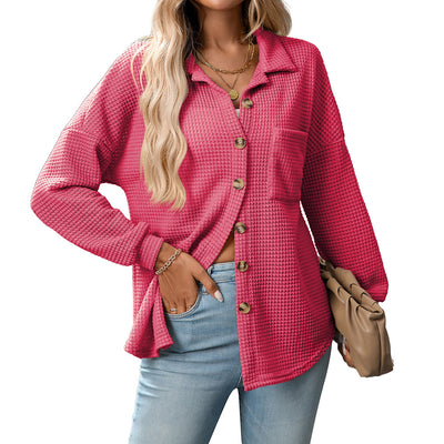 Chemise en tricot gaufré