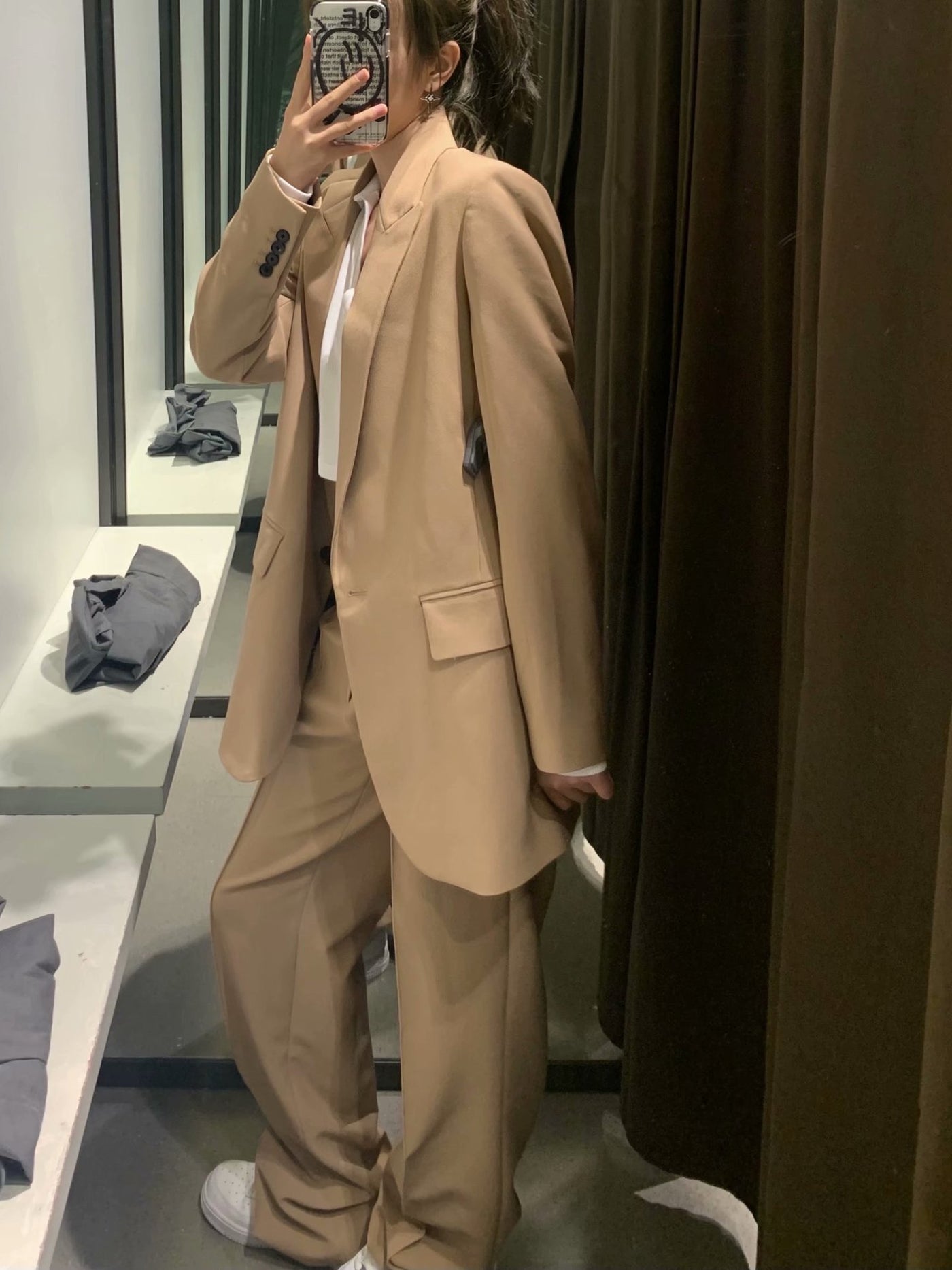 Blazer à poches amples
