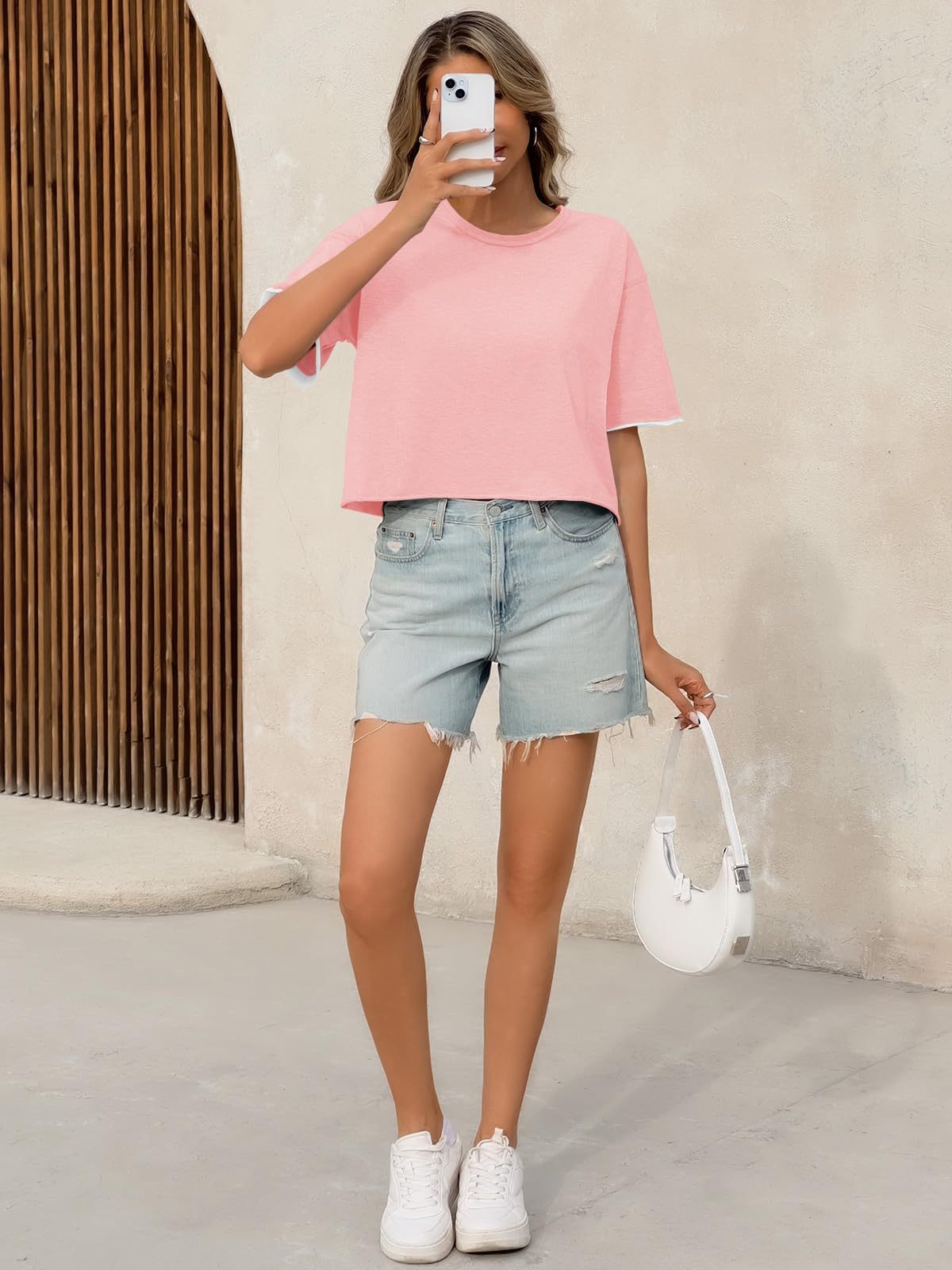 Women's Casual Crop Tee