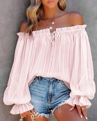 Off Shoulder Boho Top