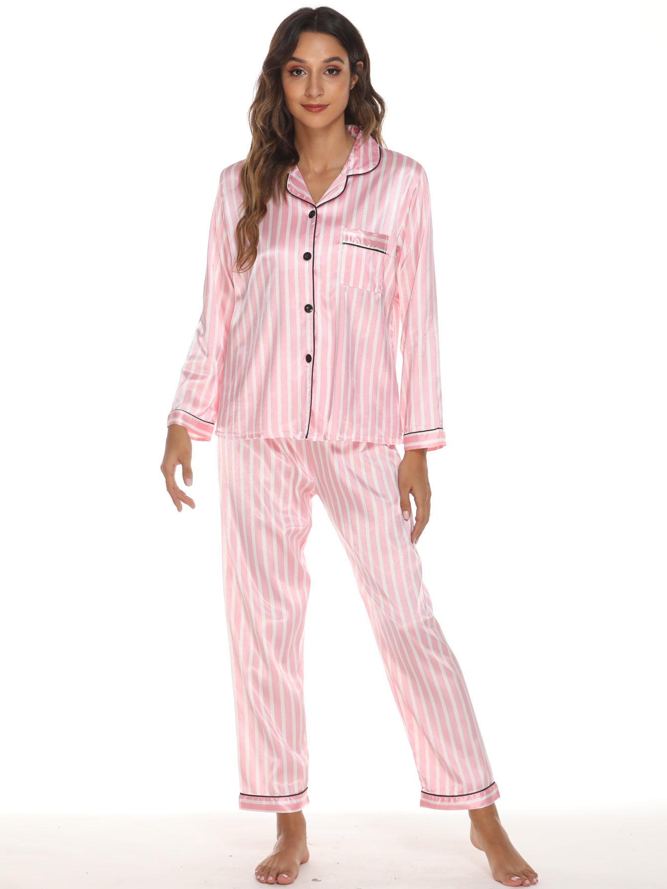 Stretch Satin Pajamas