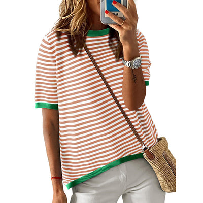 Women's Striped Summer Pullover
