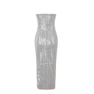 Sequin Strap Dress
