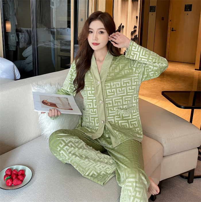 Ensemble pyjama en velours