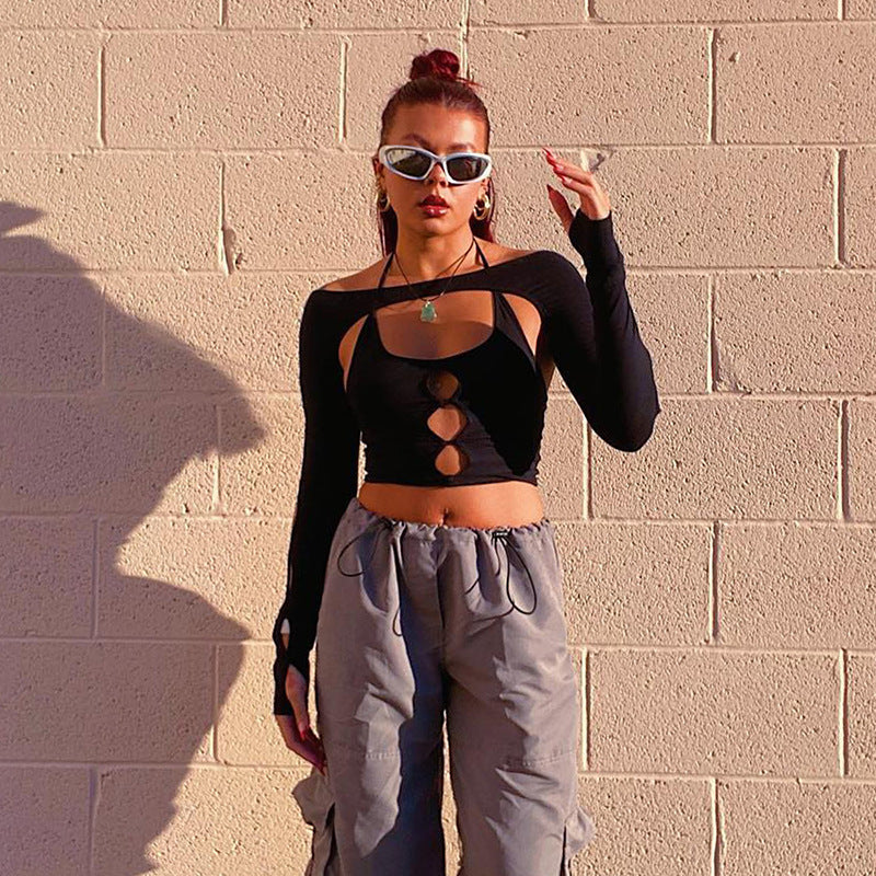 Off Shoulder Halter Top