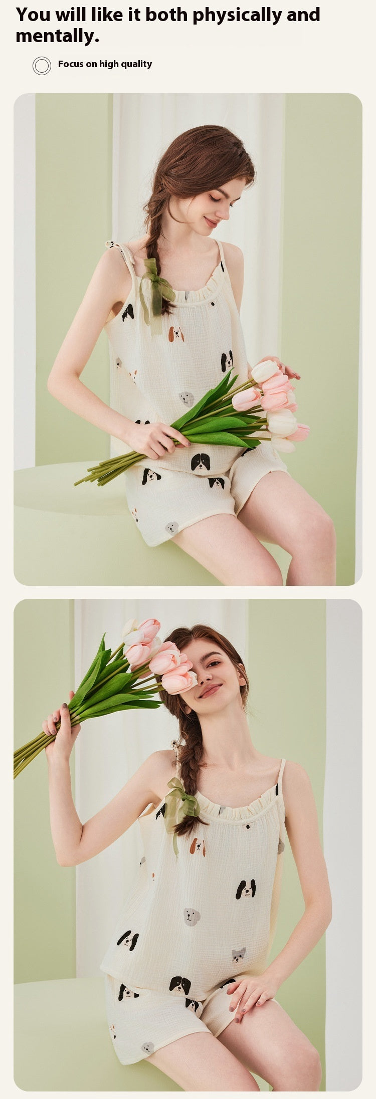 Pyjama en gaze de coton