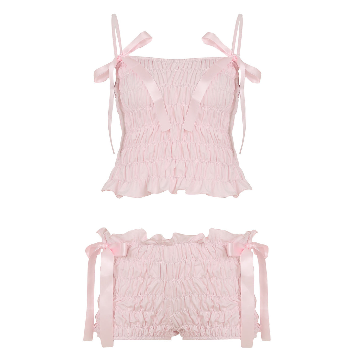 Pleated Shorts Suit