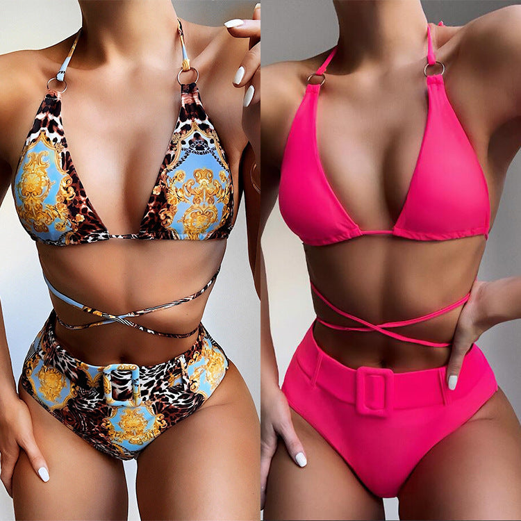 Printed halter bikini - Shé Hauté